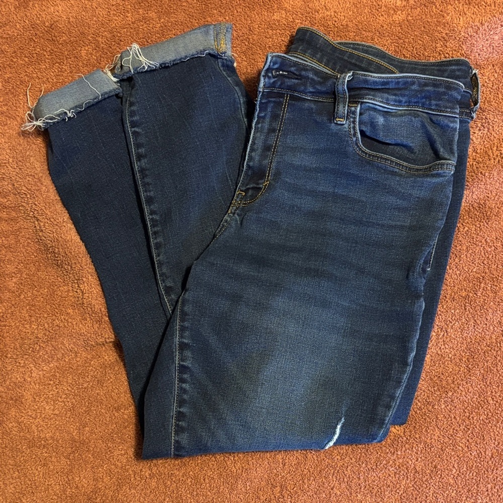 a.n.a Dark Blue Ankle Jeans